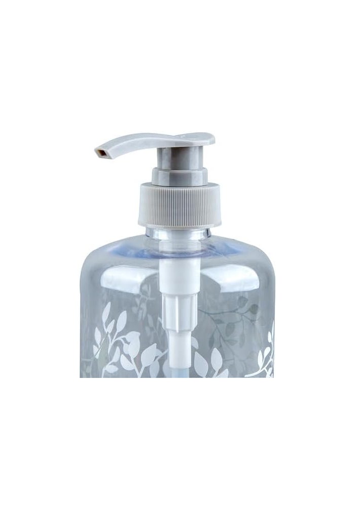 DAISO Gray Pump Bottle – 750ml Refillable Dispenser for Soap, Shampoo & Lotion - Image 2